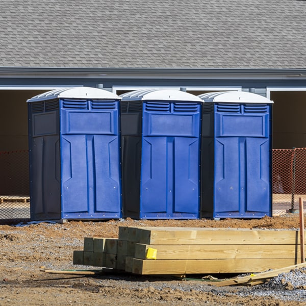 what is the maximum capacity for a single porta potty in Spanishburg West Virginia